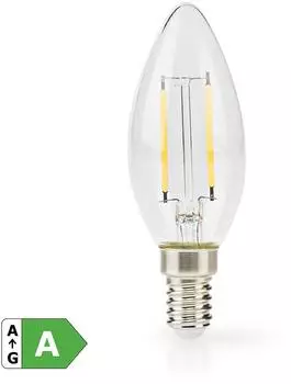 Nedis LED-Filament Lampe E14 Kerze 2,2W 470lm warmweiß (LBFE14C351A)