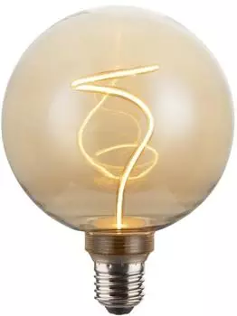 Hama LED-Filamentlampe Globe G125 E27, amber, extra warmweiß, dimmbar (00232610)