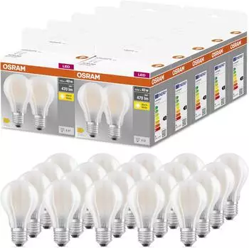 Osram BASE CLASSIC A E27 4,2W warmwei&szlig; 20er-Pack (BASECLA40)