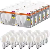 Osram BASECLA60 LED Lampe - 7W E27 Warmwei&szlig;, 60W Ersatz, 20er-Pack