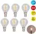 Näve Daffy LED-Leuchtmittel E14, warmweiß 2700K, dimmbar, 6er-Set (4139206)
