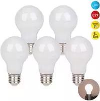n&auml;ve LED-Leuchtmittel "Daffy" E27 5 Stk. Warmwei&szlig; 5er Set, dimmbar, 2600...