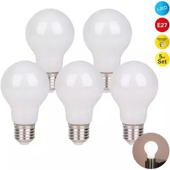 N&auml;ve LED-Leuchtmittel "Daffy" 5er-Set warmwei&szlig; 2600K dimmbar (4138705)