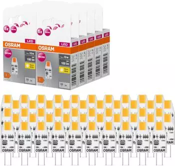 Osram LED BASE PIN G4 1W warmweiß klar, 50er-Pack (827)