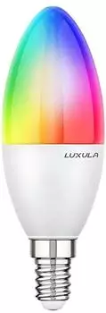 Luxula LED-Lampe Kerzenform SMART E14 RGBTW 5W 464lm (LX100330)