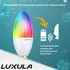 Luxula LED-Lampe Kerzenform SMART E14 RGBTW 5W 464lm (LX100330)
