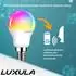 Luxula LED-Lampe Minibulb E14 RGB+CCT 5W 454lm Smart (LX100331)