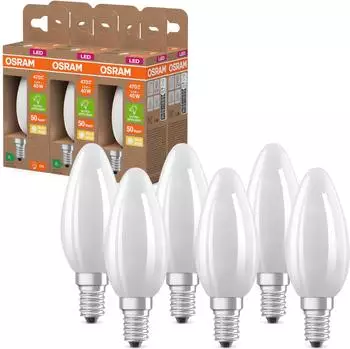 Osram LED LSSPCLB40 2,2W E14 warmwei&szlig; 2700K 6er-Pack (LSSPCLB40)