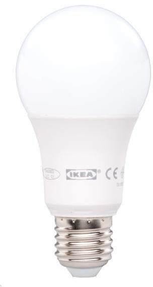 Ikea Ledare LED 5000 Kelvin E27 600 Lumen 8 Watt
