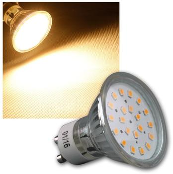 ChiliTec LED Strahler GU10 "H40 SMD", 120, 3000k, 280lm, 230V/3W, warmweiß