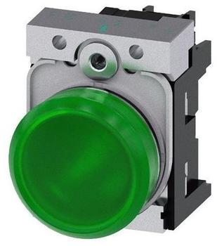 Siemens Leuchtmelder grün, Linse, glatt, 3SU1156-6AA40-1AA0
