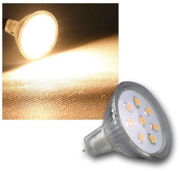 ChiliTec LED Strahler MR11 8x 2835 SMD LEDs 12V 2W 169 Lumen 3000k / warmweiß