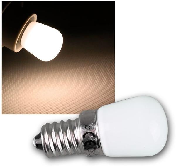 ChiliTec LED Lampe E14, 1 SMD LED 23x51mm klein, 3000k, 140lm, 120, 230V/2W, warmweiß,