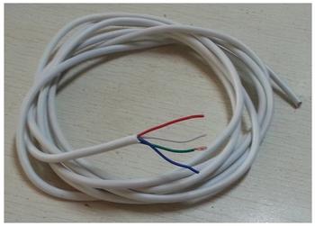 ChiliTec Verlegekabel fr RGB Led-stripes, 3,5mm, weiß