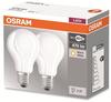 Osram E27 LED Lampe Base Retrofit A40 5.2W 470Lm warmweiss Doppelpack...