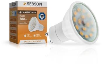 sebson LED 5W GU10 120° Warmweiß (GU10_15SMD5630)