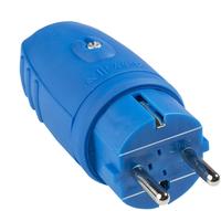 AS Schwabe 62401, AS Schwabe 62401 Schutzkontaktstecker Gummi 230V Blau IP44