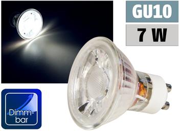 McShine LED-Strahler mcob GU10, 7W, 450 lm, neutralweiß, dimmbar
