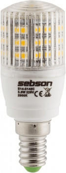 sebson LED 3W E14 48 SMD 360° Warmweiß