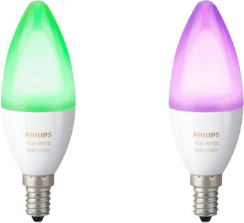 Philips Hue White and Color Ambiance Doppelpack E14