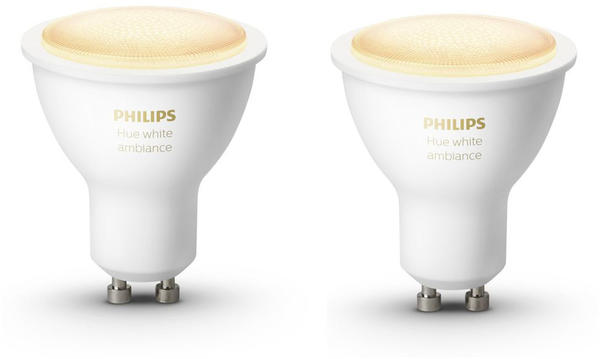 Philips Hue White Ambiance GU10 5,5W Bluetooth Doppelpack