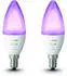 Philips Hue Kerze White&Color Amb. E14 5,3W 2er G