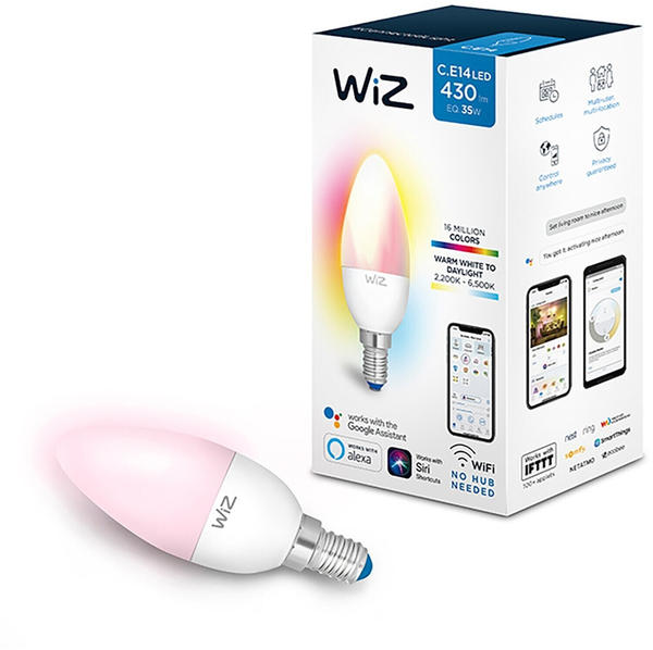 Wiz Smart LED Wifi RGB & weiß Kerze E14 5,5W