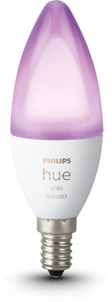 Philips Hue White and Color Ambiance Einzelpack E14 Bluetooth (72631700)