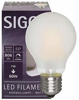Sigor LED Filament Normal E27 matt 7W 2700K 6cm (6130801)