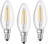 OSRAM Lighting OSRAM 3er-Set LED PROMO 4-W-Filament-LED-Kerzenlampe E14,...