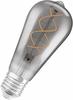 OSRAM LED VINTAGE E27 Glühlampe Edison SMOKE 4W wie 25W extra warmweiß, EEK: G