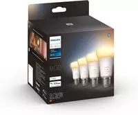 Philips Hue White Ambiance Led-gl&uuml;hbirne Smart Pack 4
