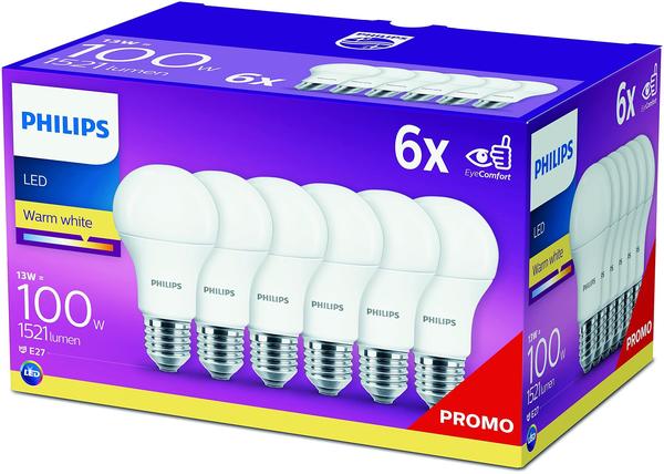 Philips LED Froted E27 13W/1521lm WW Sechserpack (929001234591)