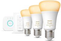 Philips Hue - Starter Kit 3 Gl&uuml;hbirnen E27 8w Weiss Ambiance + Br&uuml;cke +