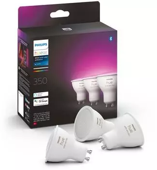 Philips Hue White & Color Ambience GU10 4,3W/230lm Dreierpack (929001953115)