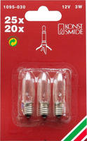 1095-030 Ersatzbirnen F&uuml;r 2032, 12v/3w, (3 Stk) - Konstsmide