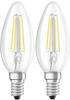 Osram LEDVANCE LED-Kerzenlampe (VE2) 2700K E14 B.CLB404W827FIL VE2
