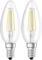 OSRAM LED BASE CLASSIC B 40 CL 4 W/2700 K E14 2er SET