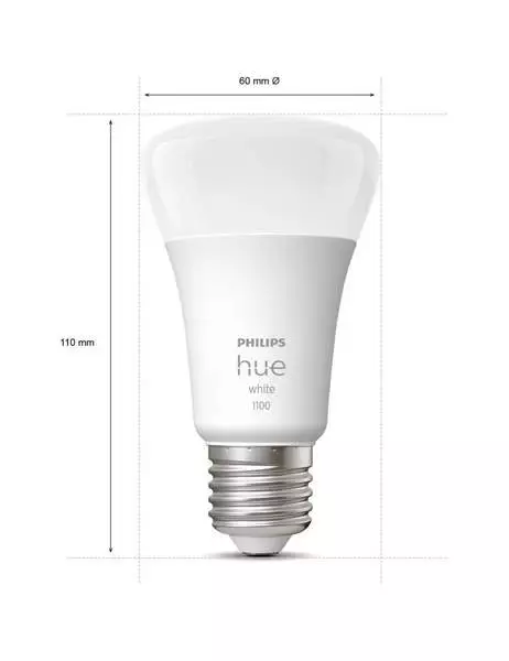 Philips Hue White Starter-Set E27/1050lm 2xA60 + Bridge WW (929002469201)