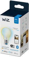 WiZ 929003008922, WiZ Tunable Frosted Glass A60 E27 Smart LED Bulb - Dimmable