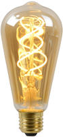 Lucide - St64 - Gl&uuml;hfadenlampe - &Oslash; 6,4 Cm - Led Dim. - E27 - 1x4,9w 2200k - Amber