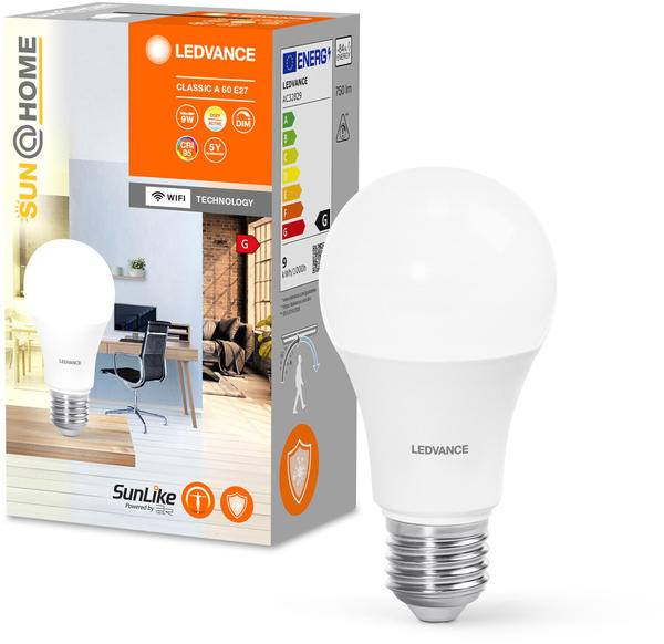 Allgemeine Daten & Eigenschaften LEDVANCE Smart+ Sun@Home E27/9W TW (AC32829)