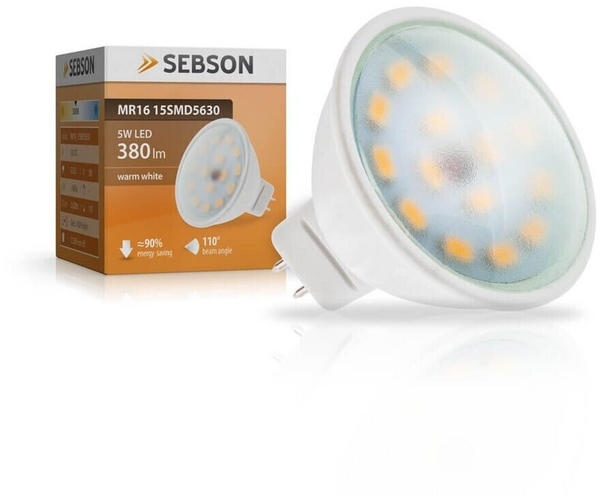 sebson LED 5W GU5,3 MR16 110° Warmweiß (MR16_15SMD5630)