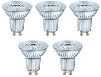OSRAM LED-Lampe Base Glas PAR16, GU10, 4,3W ersetzt 50W, warmwei&szlig;, 36&deg;, 5...