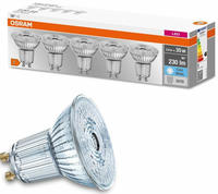 OSRAM LED-Lampe Base Glas PAR16, GU10, 2,6W ersetzt 35W, neutralwei&szlig;, 36&deg;, 5...