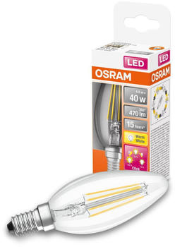 Osram LED E14 Kerze B35 4W/470lm 2700K dimmbar 1er Pack (AC32272)