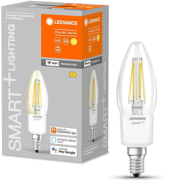 LEDVANCE SMART+ Wlan LED E14 Kerze-B35 4W/470lm 2700K (AC32961)