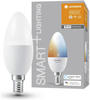LEDVANCE LED-Lampe SMART+ WiFi Candle, B40, E14, EEK: F, 4,9 W, 470 lm,...