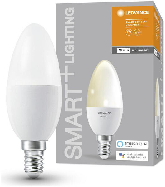 LEDVANCE SMART+ LED E14 B38 5W/470lm warmweiß 1er Set weiß (AC33919)