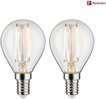 Paulmann LED Filament Tropfenform E14 2x2W 2700K 250lm klar (28857)